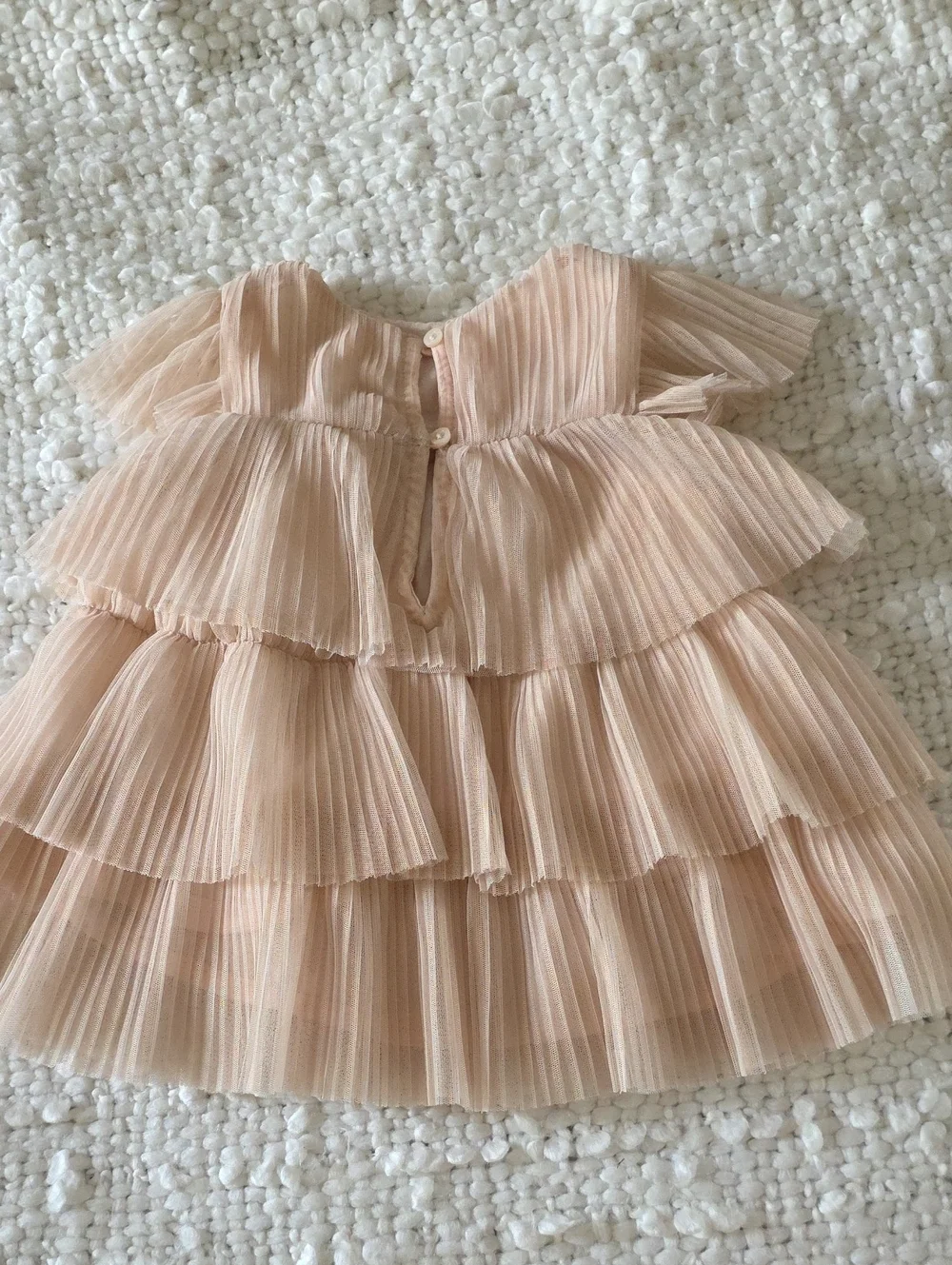 GAP Girls Peach Tiered Ruffle Formal Dress